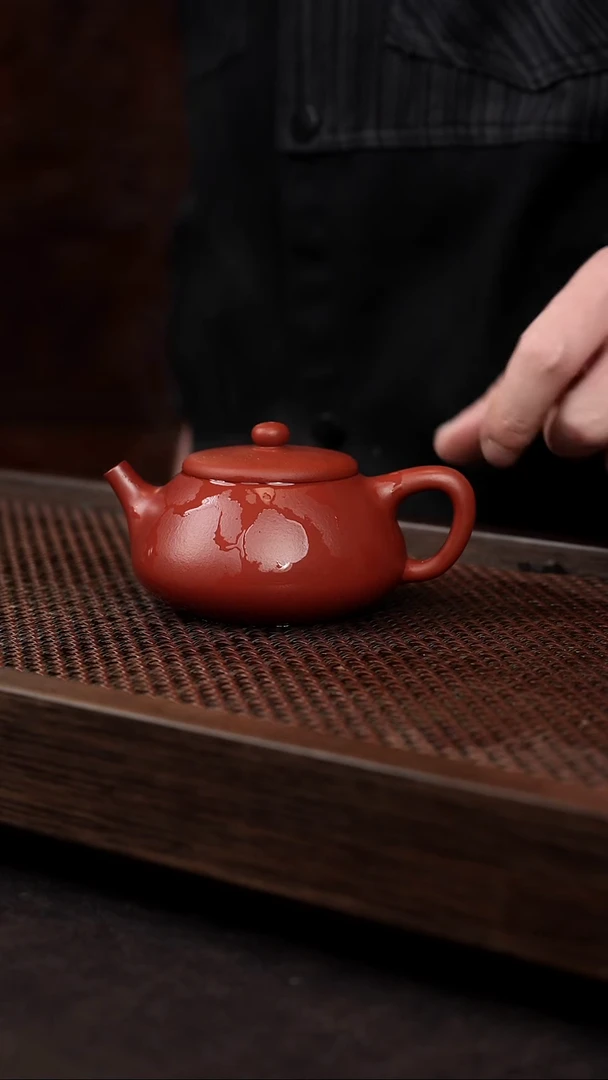 【闪购商品】紫砂茶壶朱泥小石瓢