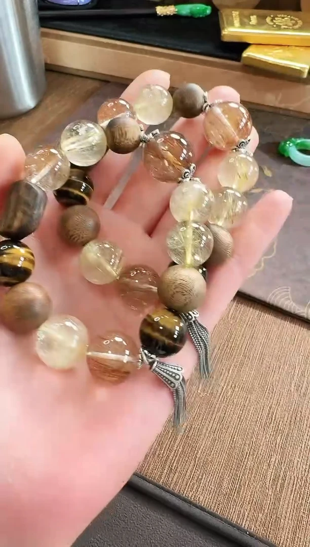 水晶手串银S925镶嵌手串 多样性发货 发一条