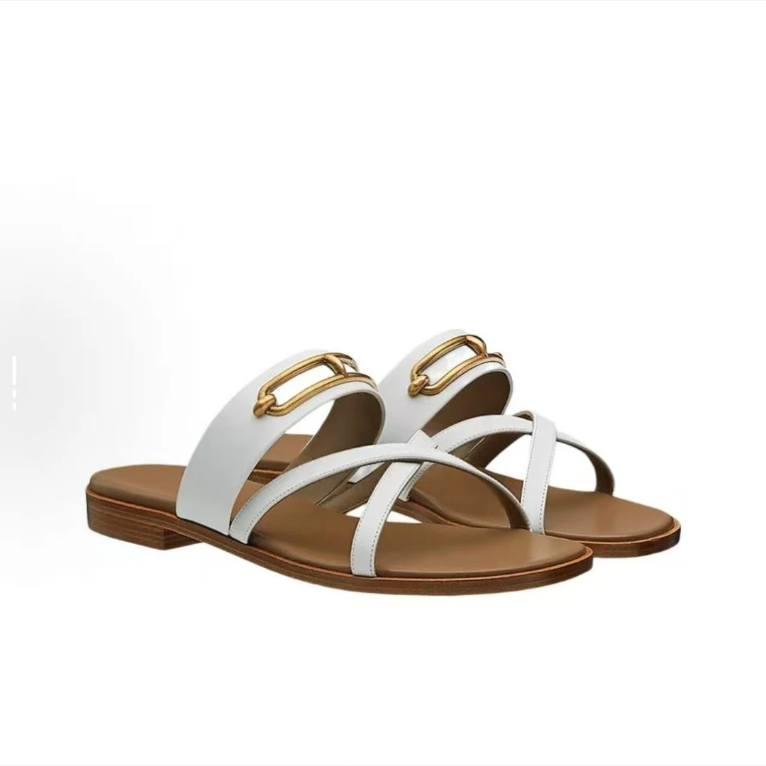 95新 Hermes/爱马仕 安洁利严选拖鞋/XK0113457