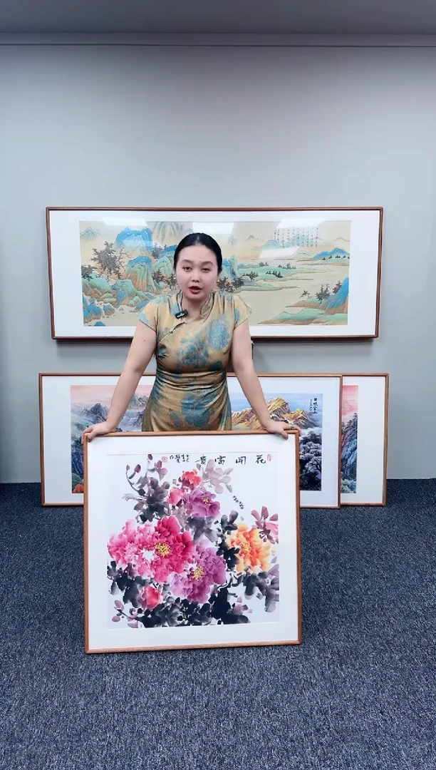 国画花开富贵80*80