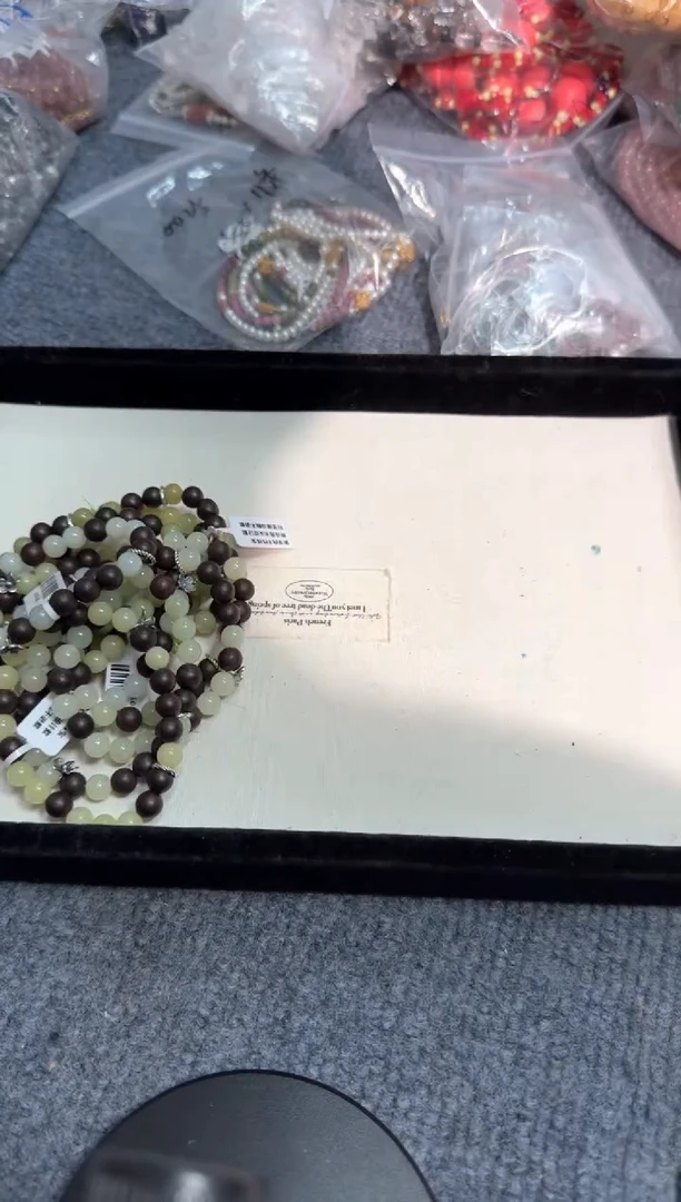 水晶手链银S925镶嵌A092降真香和t单圈款