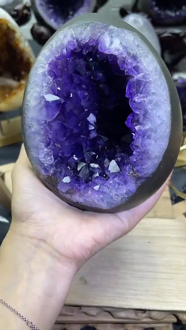 未镶嵌大型摆件（非配饰）紫晶189号龙蛋