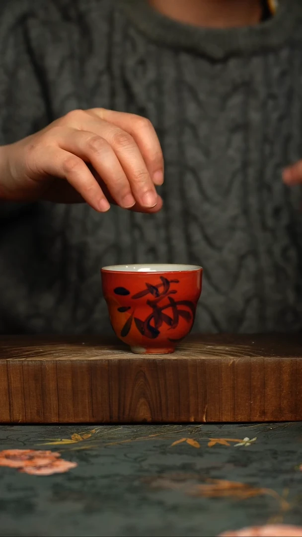 瓷片釉下彩手工手绘同款陶器