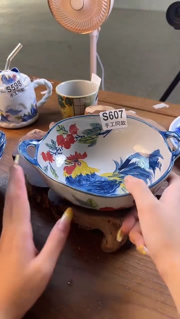 盘607老陶泥盘子