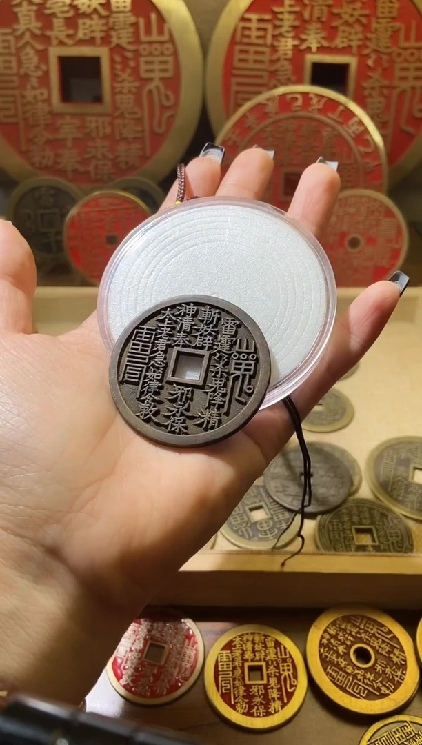 铜老包浆赣炉方当代翻砂+盒子+手把