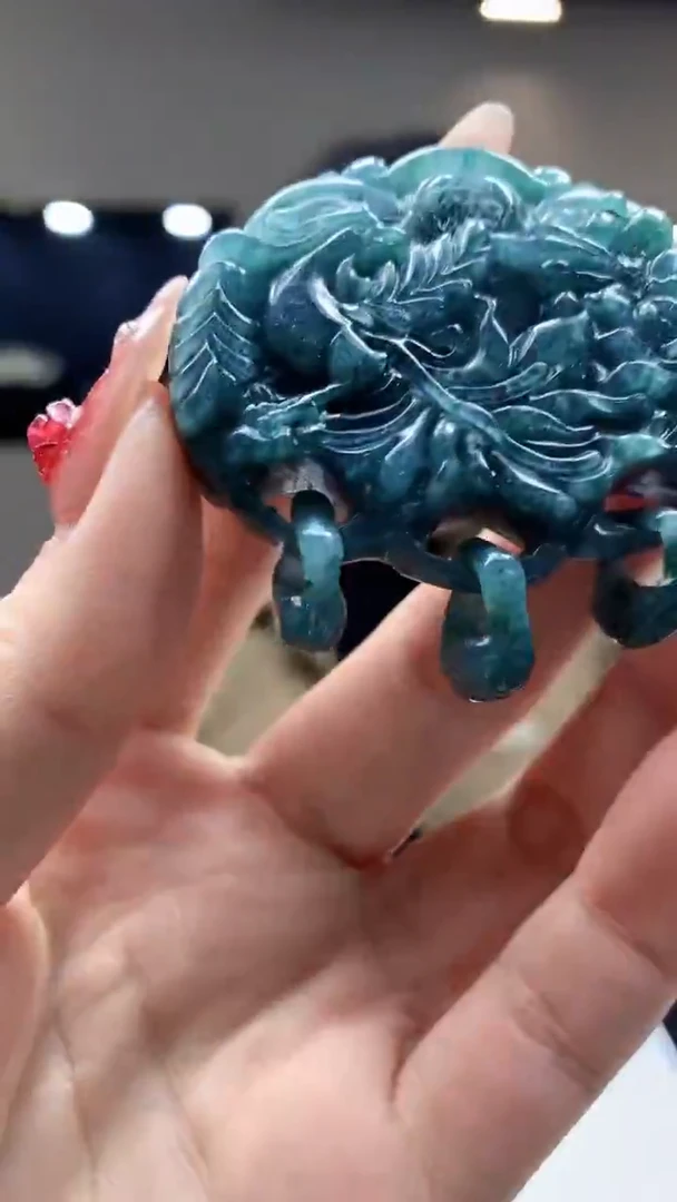 【闪购商品】定制翡翠未镶嵌1030ry-毛货挂件19