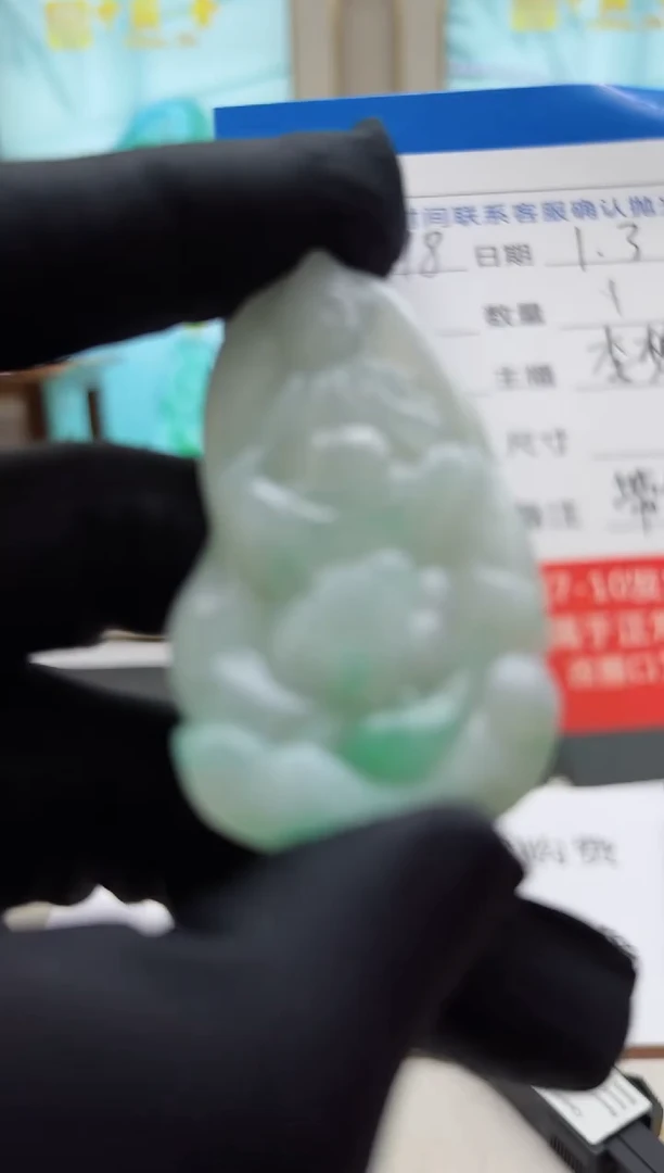 未镶嵌定制翡翠LX78翡翠吊坠赠珠链【多样性发其一】