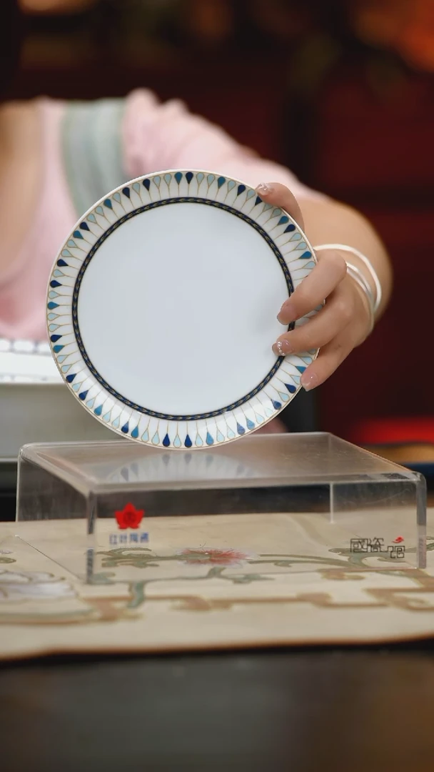 4个微瑕蓝雀羽6英寸呙盘