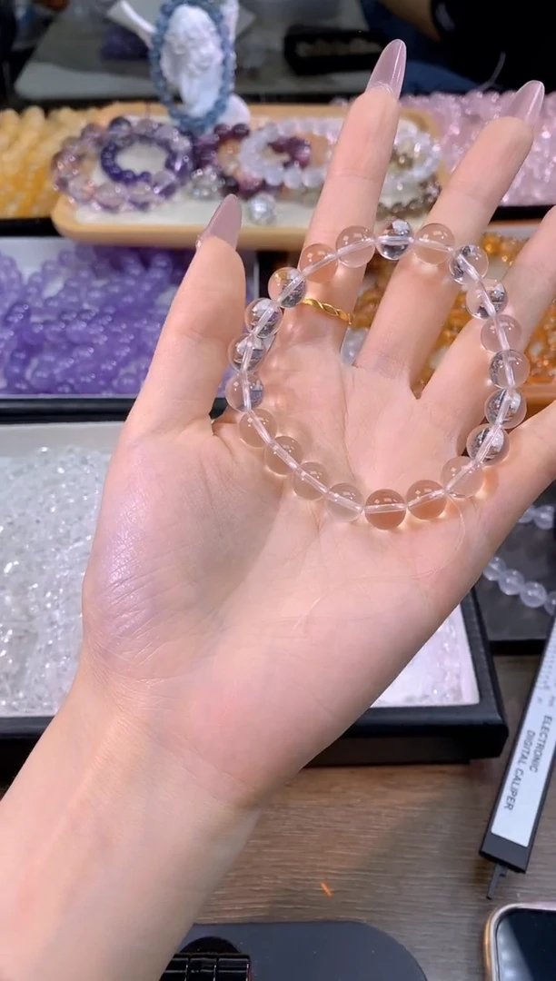 【闪购商品】水晶手链未镶嵌白水晶净体10m+