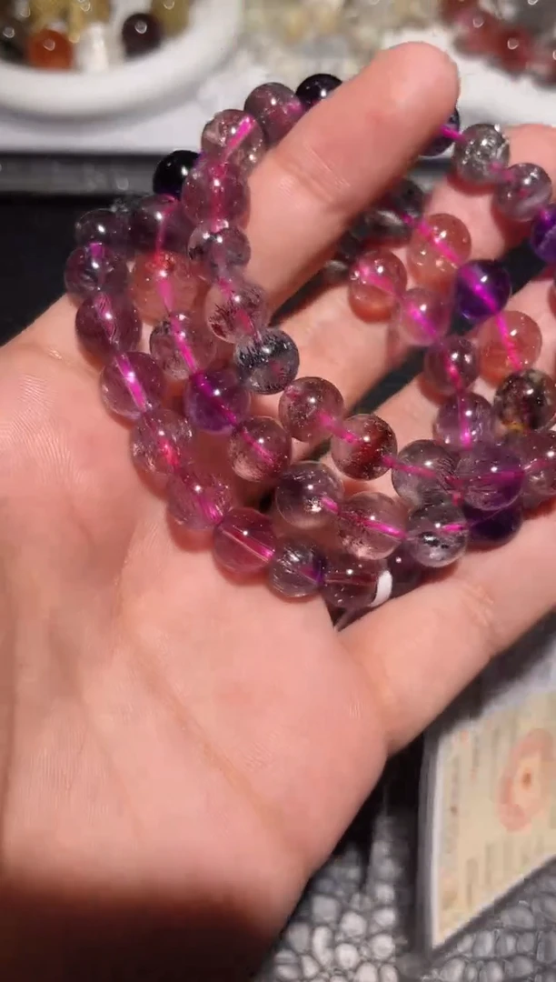 未镶嵌手链水晶超七单圈A9（多样性发其一）
