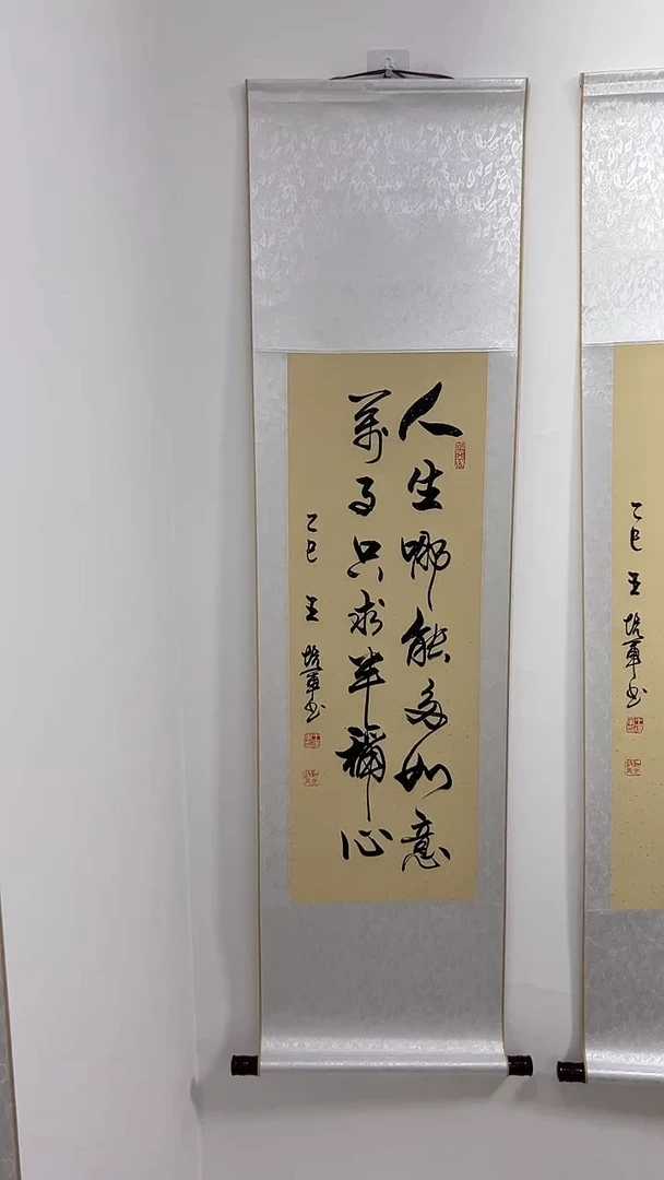 书法王培军 人生哪能 150*40