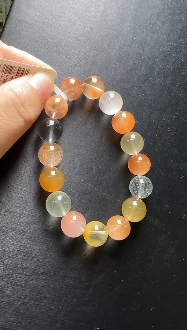 未镶嵌手串水晶兔毛手串11-12mm+ JP54094