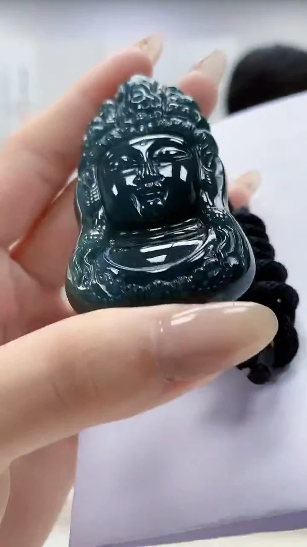 未镶嵌定制翡翠4917lr-毛货挂件69