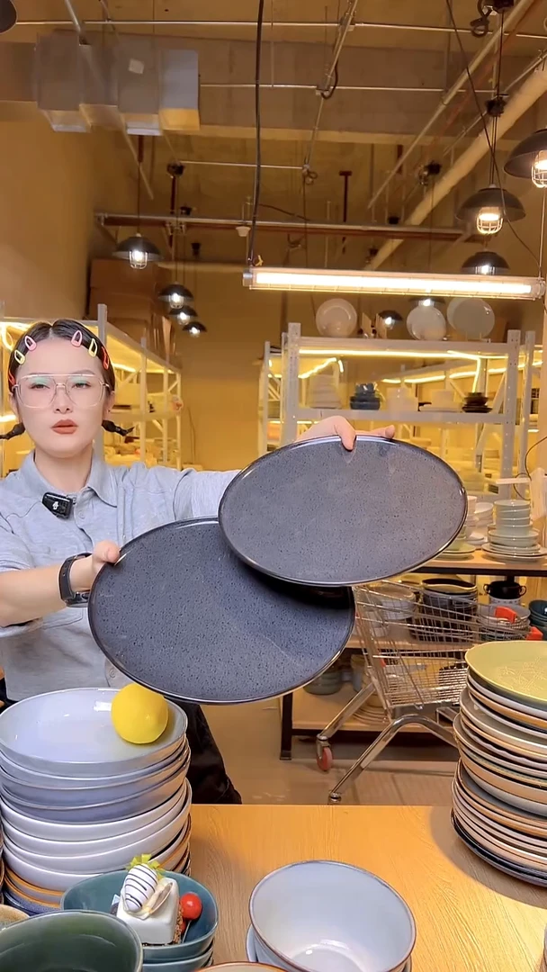 瓷82外贸尾货窑变釉下彩默认微瑕