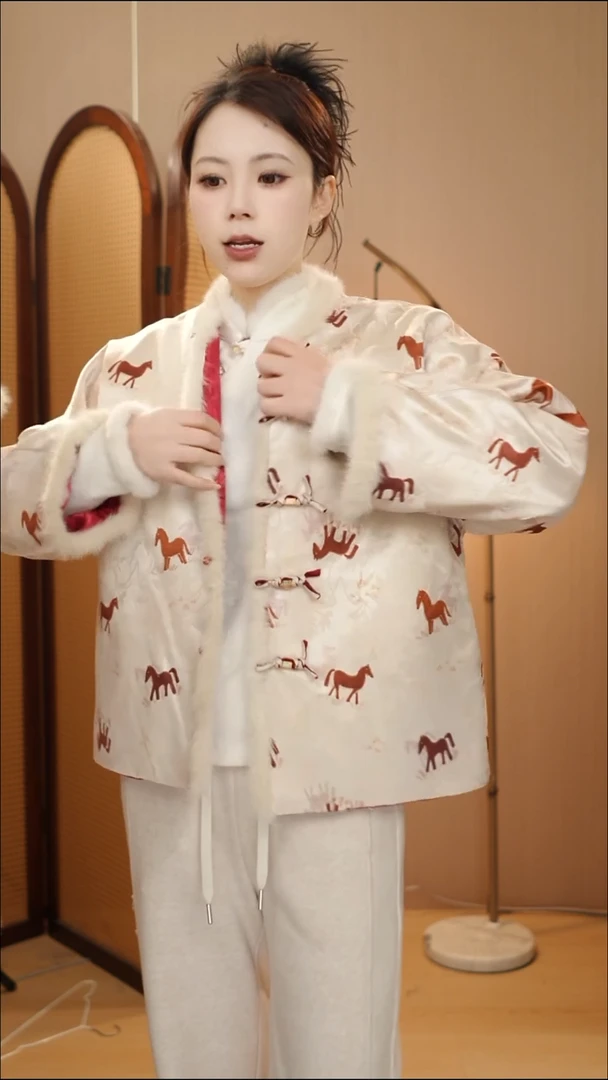 红马双面穿  带包包