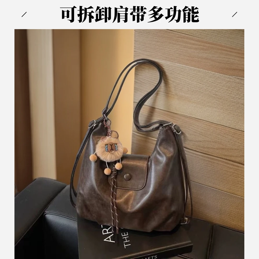 2025新款女包单肩托特包女通勤双肩包设计感轻便旅游大容量背包女