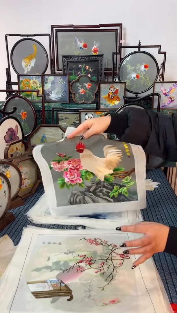 刺绣刺绣双面绣摆件1