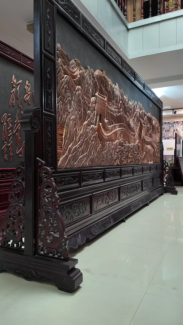 带灯款紫铜万里长城2670*1030