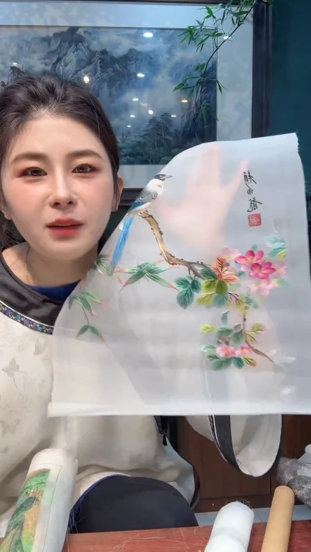 刺绣非遗苏绣手工刺绣单面绣