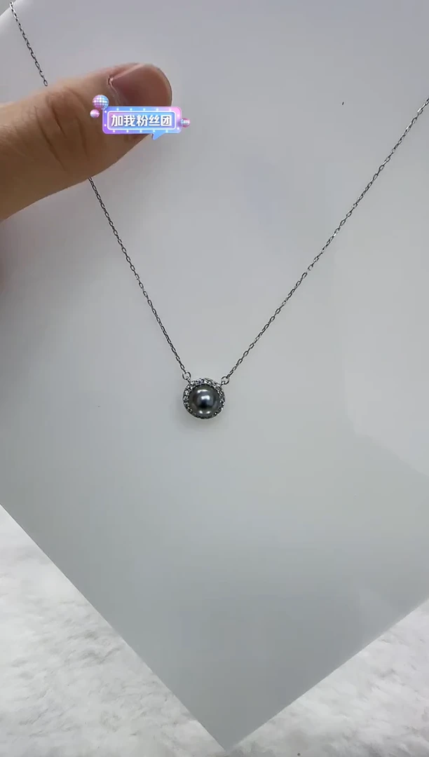 【闪购商品】海水珍珠DA银S925镶嵌h288 套链9