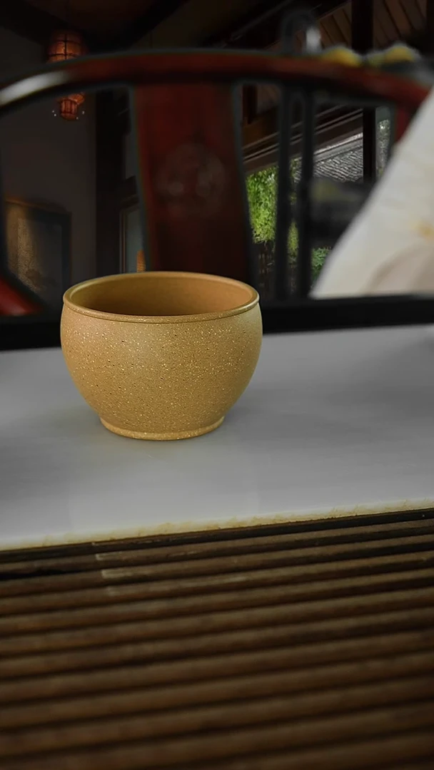 茶杯紫砂凤*阁豆青缸杯190cc