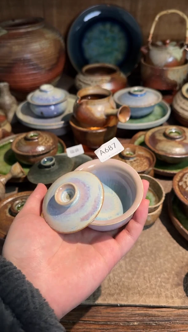 A687破碎感泥料非柴烧，跑单禁拍