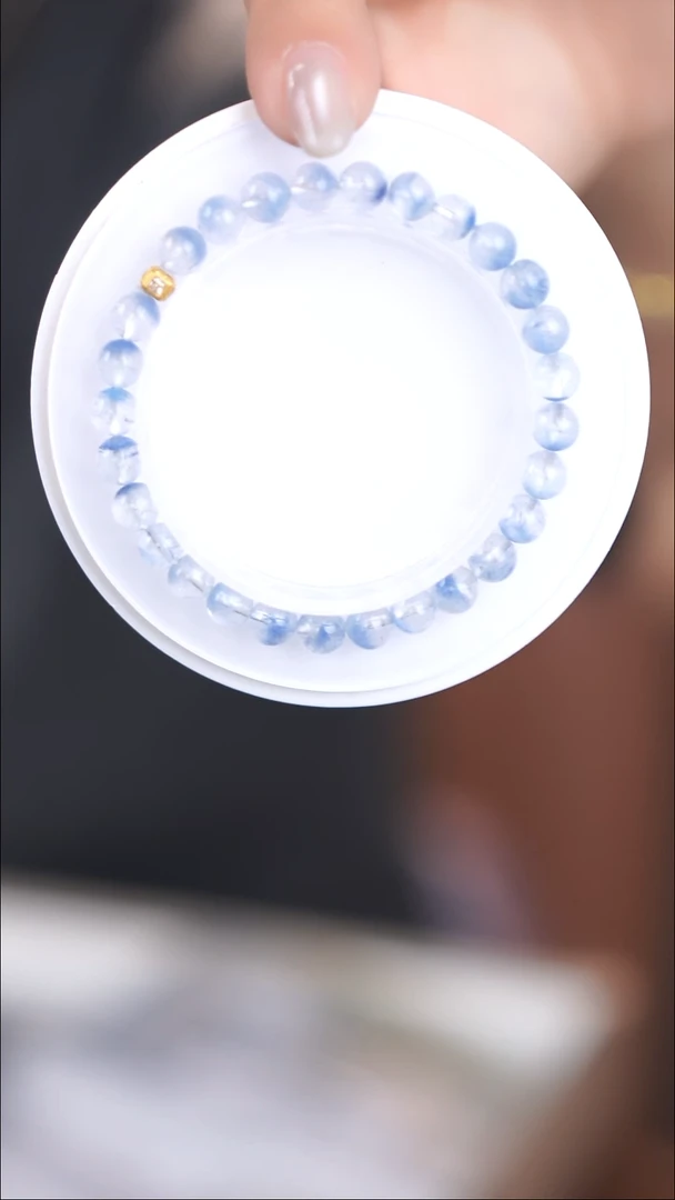 18K金镶嵌手链水晶@