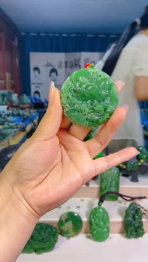 和田玉未镶嵌挂件1