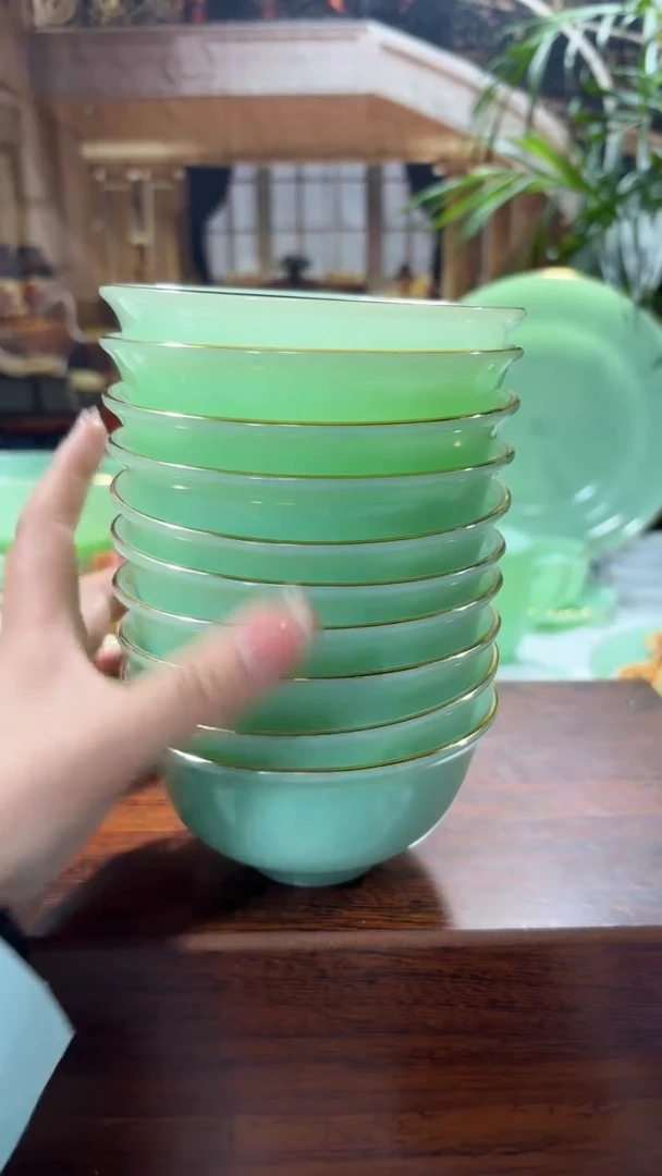 【闪购商品】... 4.5英寸玉瓷碗10个口径11.5厘米