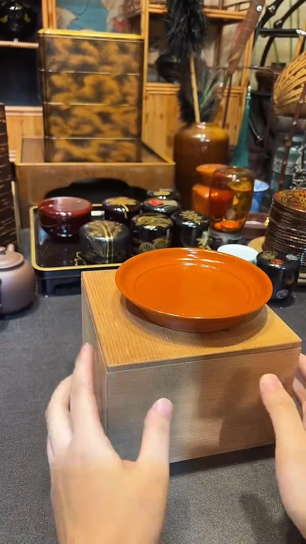 果子盘五只  大漆漆器大漆漆器大漆漆器