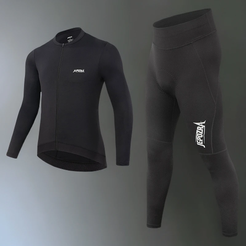 JEPOZRA骑行服男套装夏季长袖上衣裤亲肤舒适公路自行车排汗速干