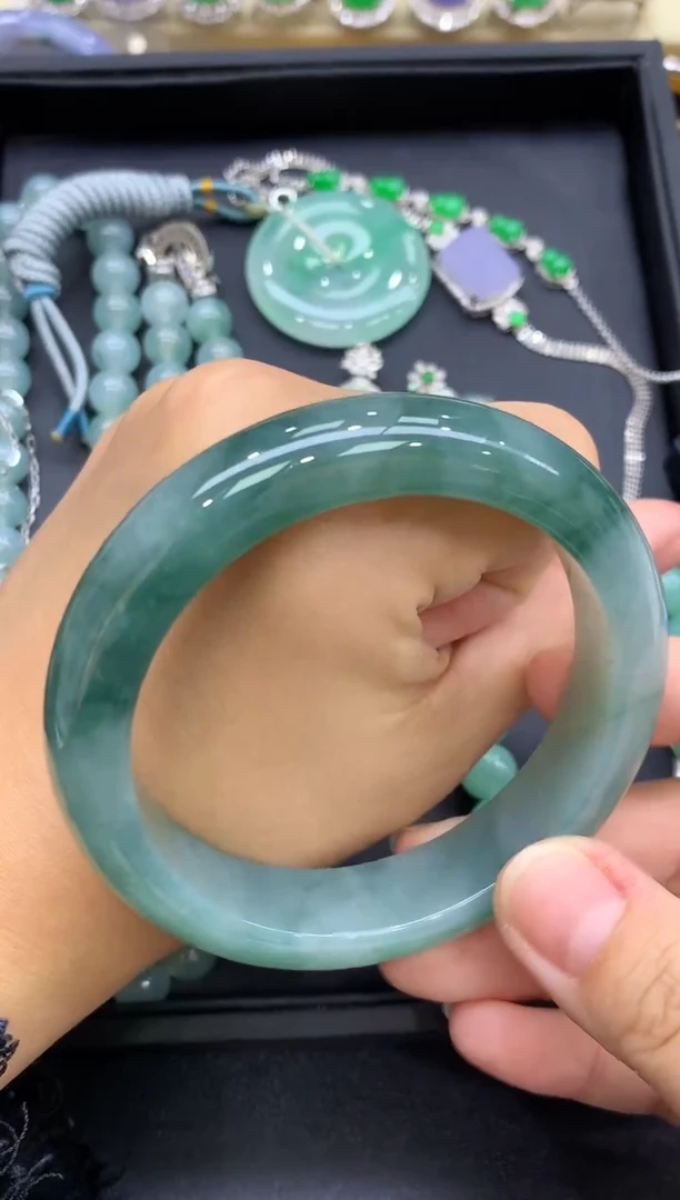 未镶嵌手镯翡翠573-中国好珍宝