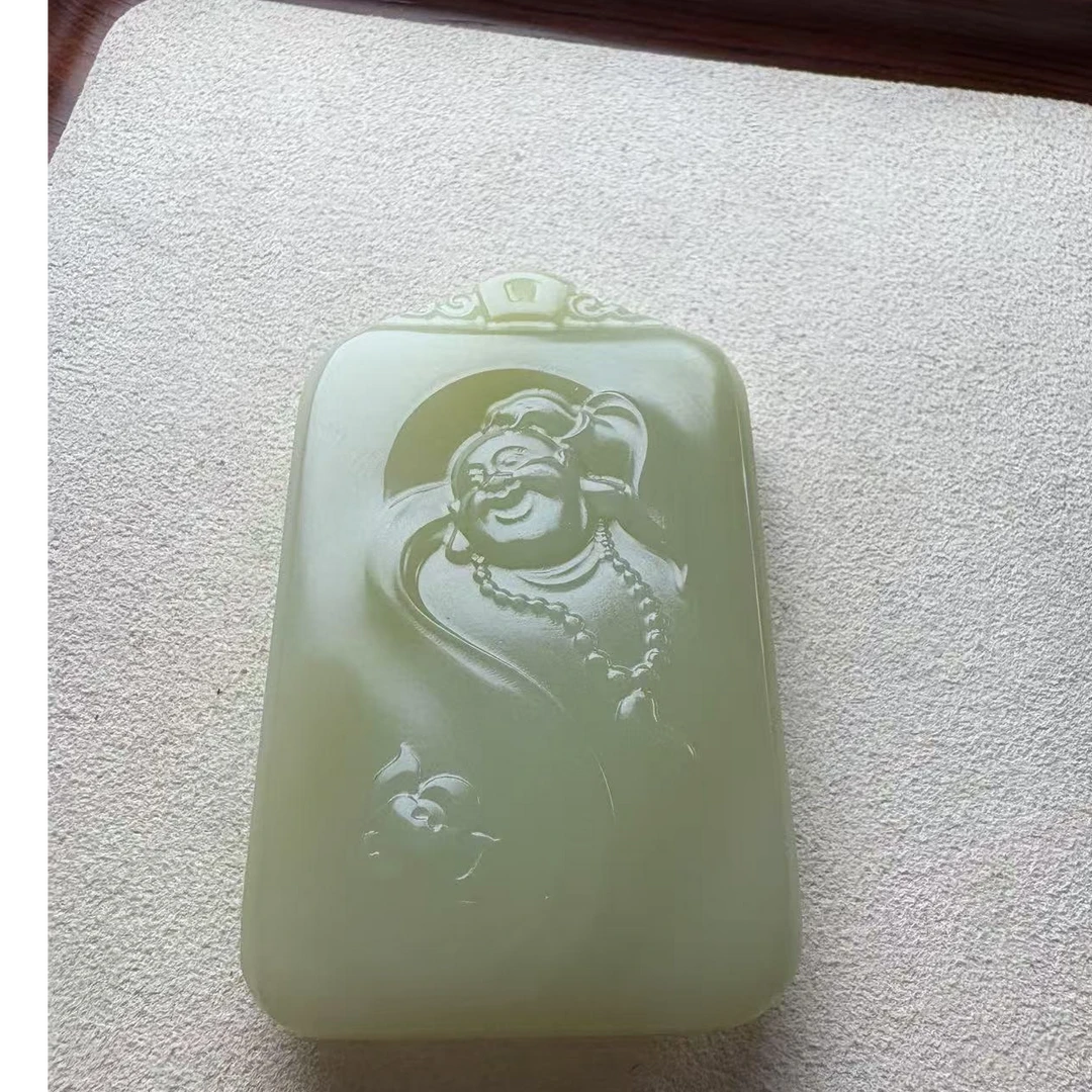 青海昆仑山翠青佛牌