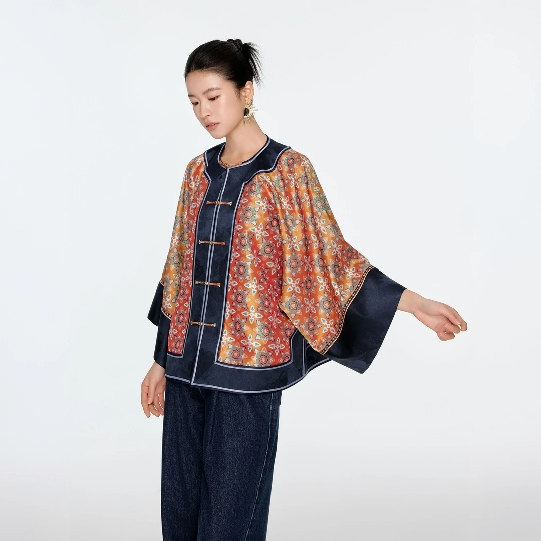 初见十三娘•张和才『遍地莲』新中式国风遍地莲花蜀锦手工高定外套