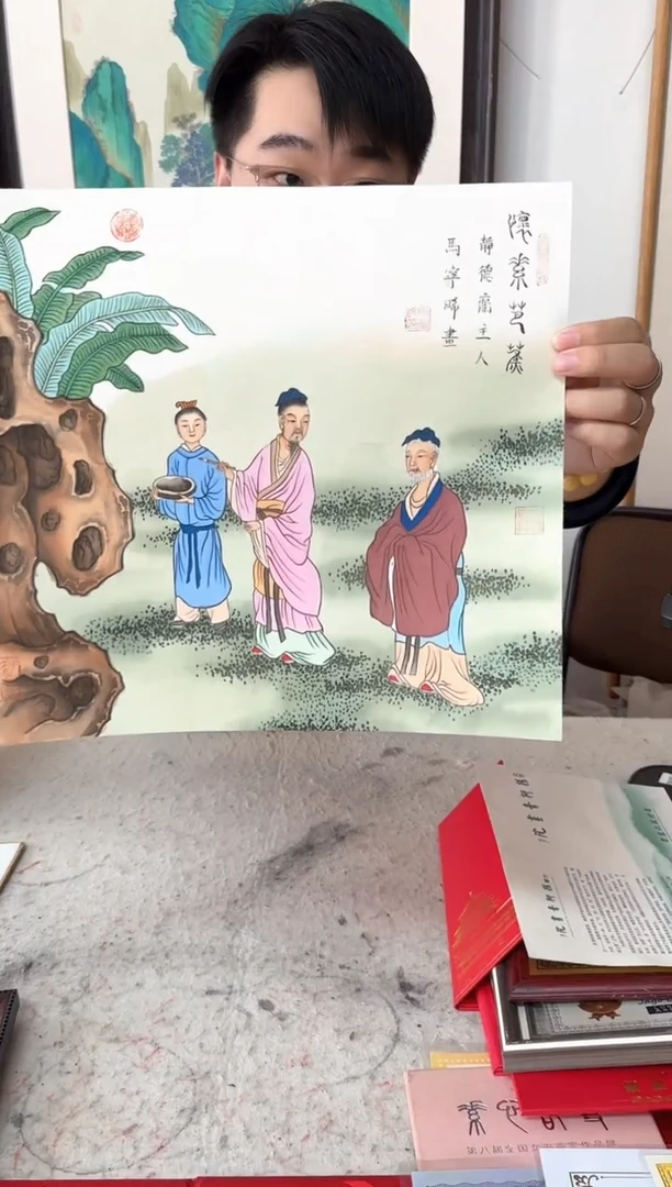 国画马老师作品分享