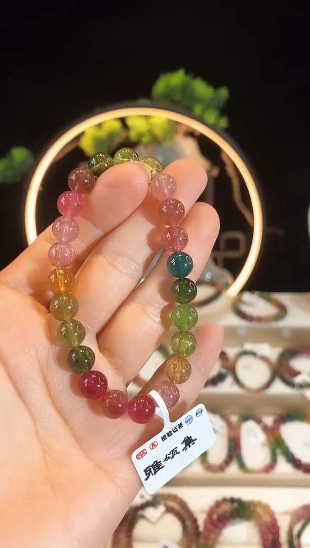 手串未镶嵌碧玺G2174素圈颜色微差