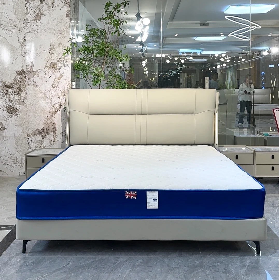 轻奢皮床主卧大床双人软包床#101-C