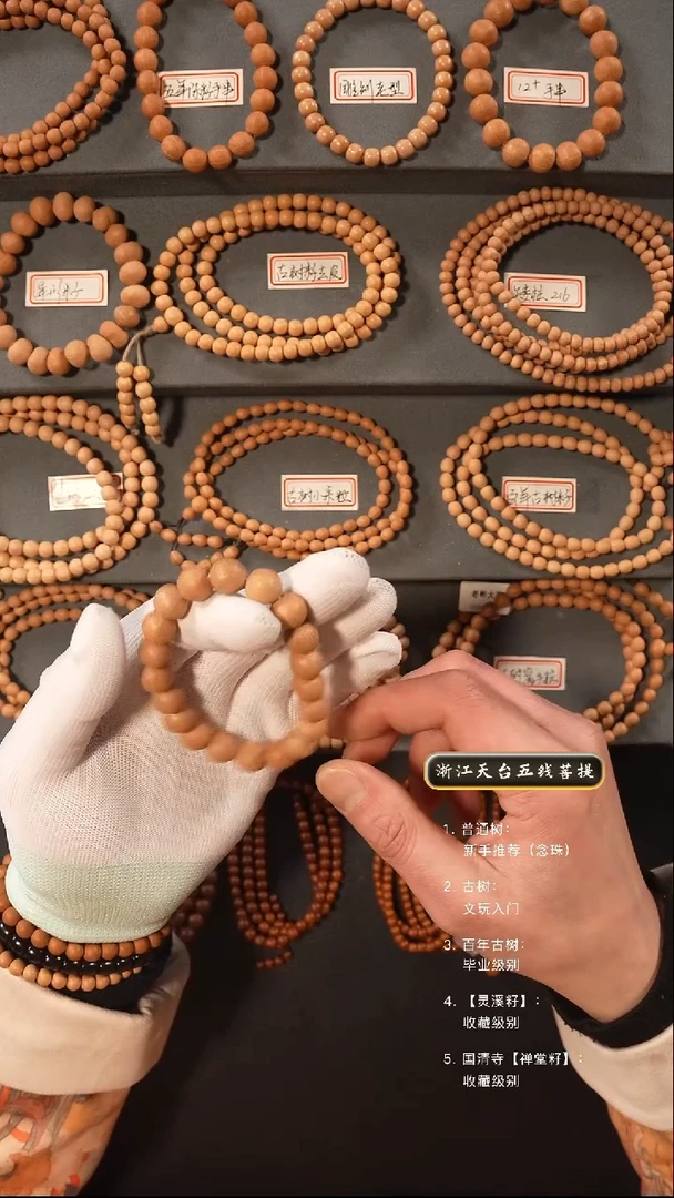 【闪购商品】五线菩提吊坠原皮手串