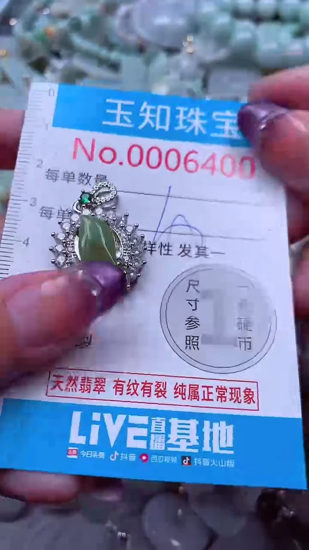翡翠未镶嵌吊坠(不含链)6400