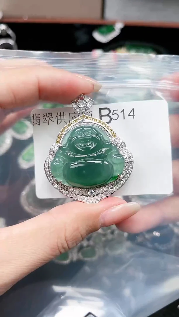 【闪购商品】翡翠颈饰未镶嵌514赠皮绳