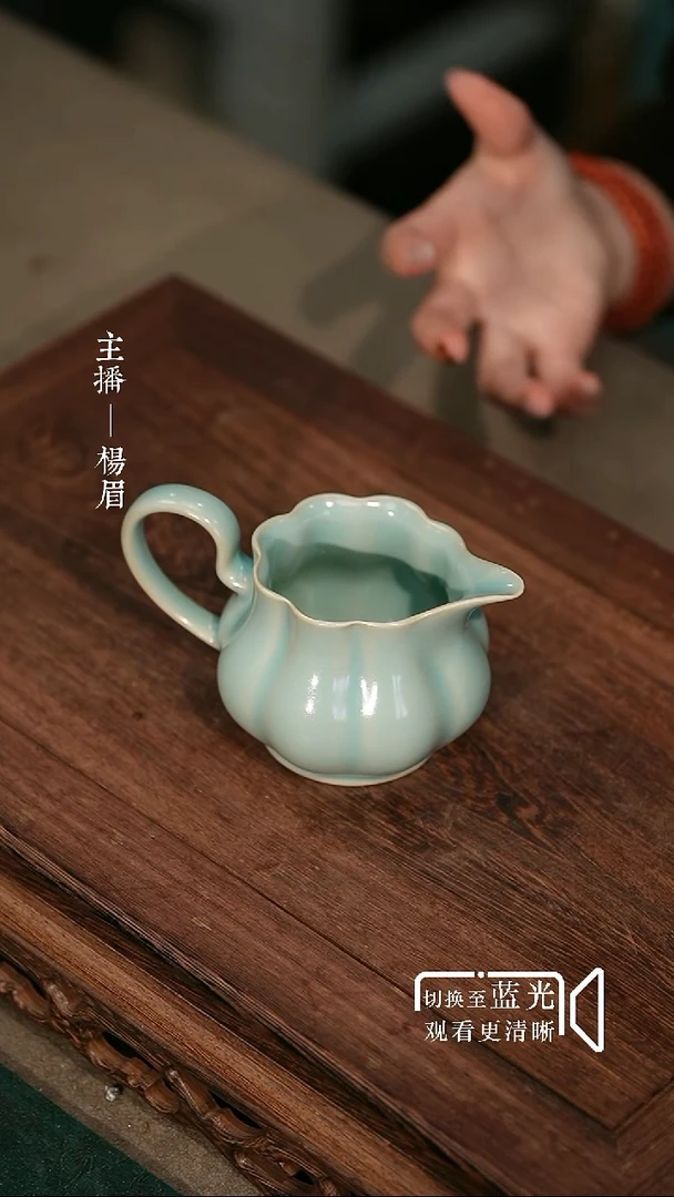 海棠公道杯（微瑕）-汝瓷张海英-眉