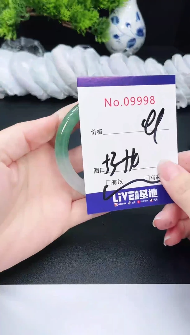 未镶嵌手镯翡翠9998