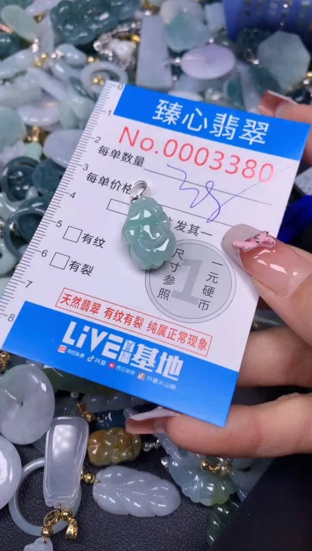 【闪购商品】翡翠颈饰未镶嵌含绳0003380