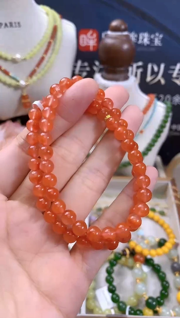 南红玛瑙未镶嵌颈饰cg
