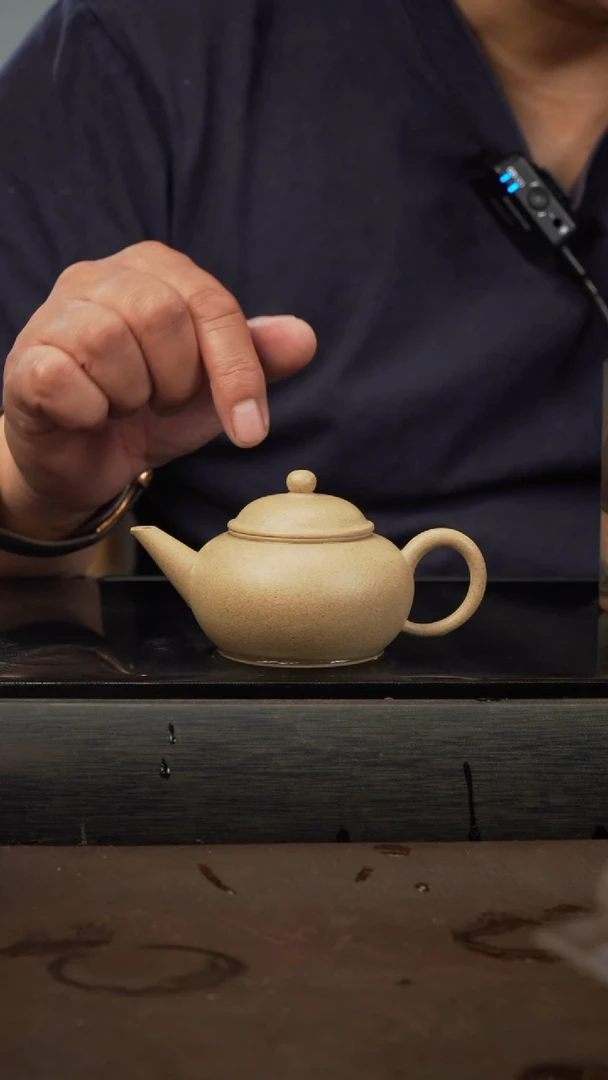 茶壶紫砂08，水平，绿泥，120cc