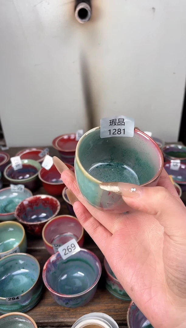 【闪购商品】摆件钧瓷手工茶器窑变