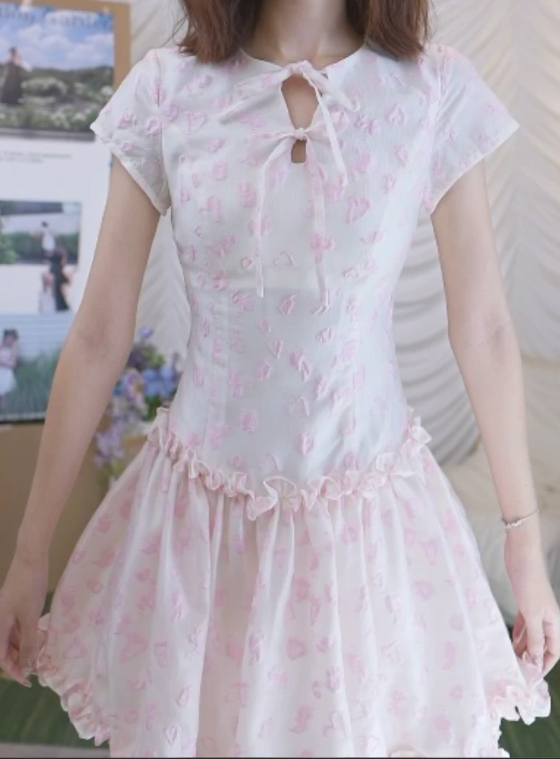 0925制造后花园三色双系带修身连衣裙