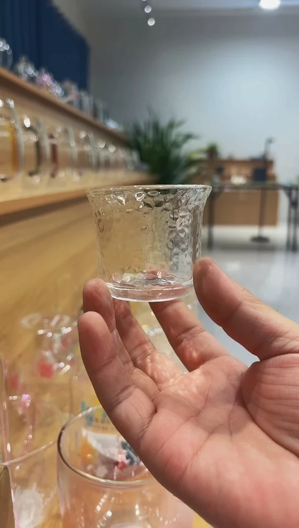 中*！锤纹品杯100ml8只简装发货