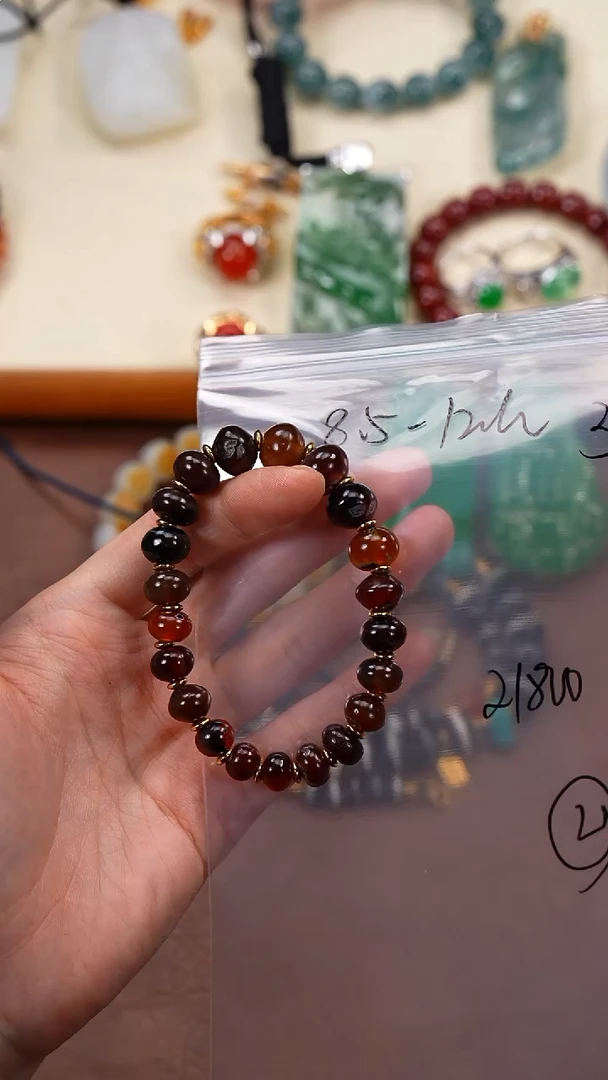 未镶嵌手串玛瑙/玉髓宁****杞柒禧文玩回血好物