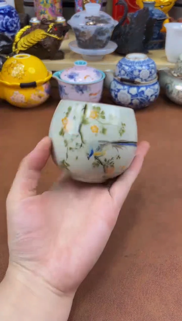 陶瓷茶具摆件旅行套组